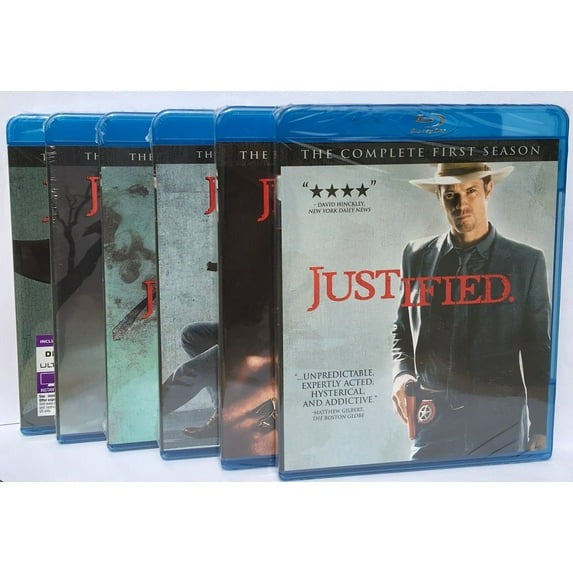 Justified: The Complete Series Season 1-6 Blu ray | Full Seasons Box Set Crime Drama Collection