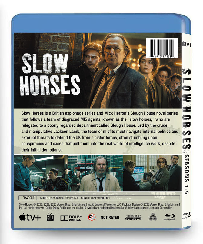 Slow Horses Complete Series Seasons 1–5 (Blu ray)