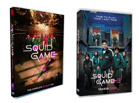 Squid Game Seasons 1-3 DVD Box Set | Complete Korean Drama Series Collection