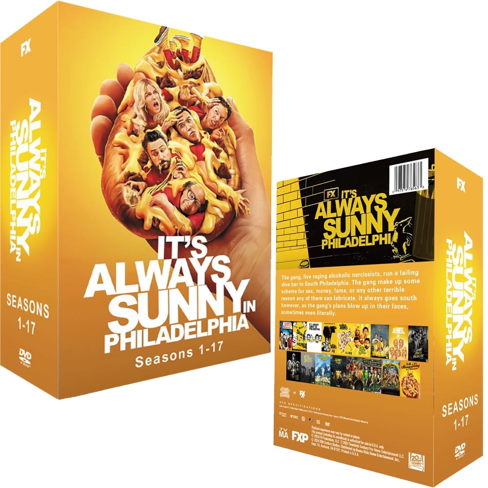 It's Always Sunny in Philadelphia DVD Complete Series Seasons 1-17 Box Set